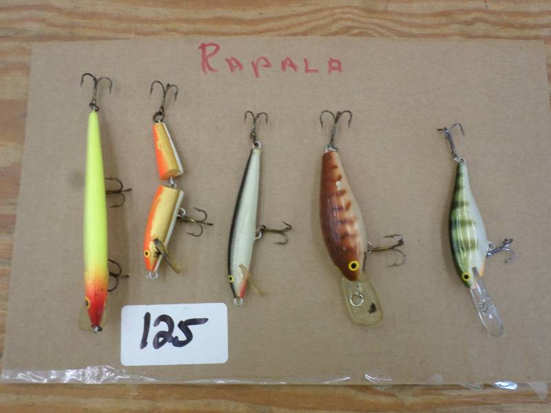 lot 125 image: (5) Assorted Crankbait Lures ...