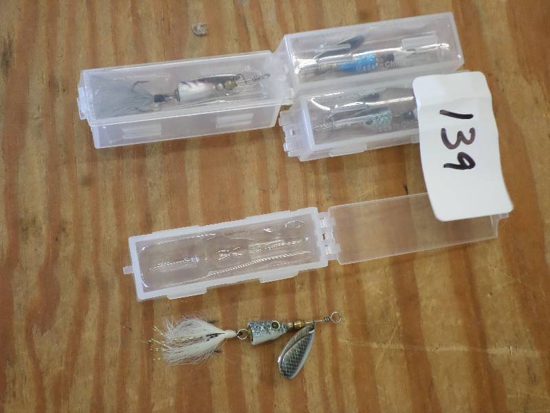 lot 139 image: (4) New Minnowhead Spinner Lures ...