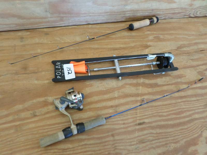 lot 152 image: (2) Ice Fishing Rods & (1) Tip-Up...