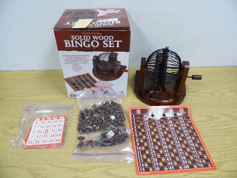 Sold Wood BINGO Set