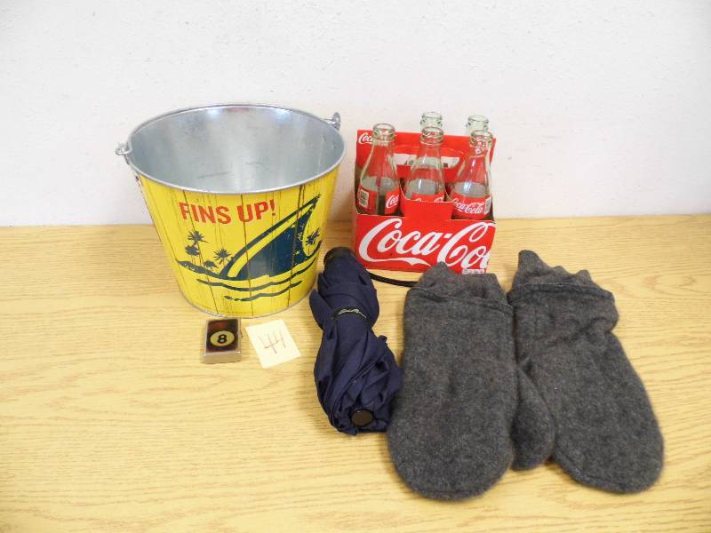 Coke Bottles, Umbrella, Lighter