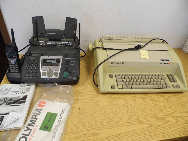 Panasonic Fax & Olympus Typewriter