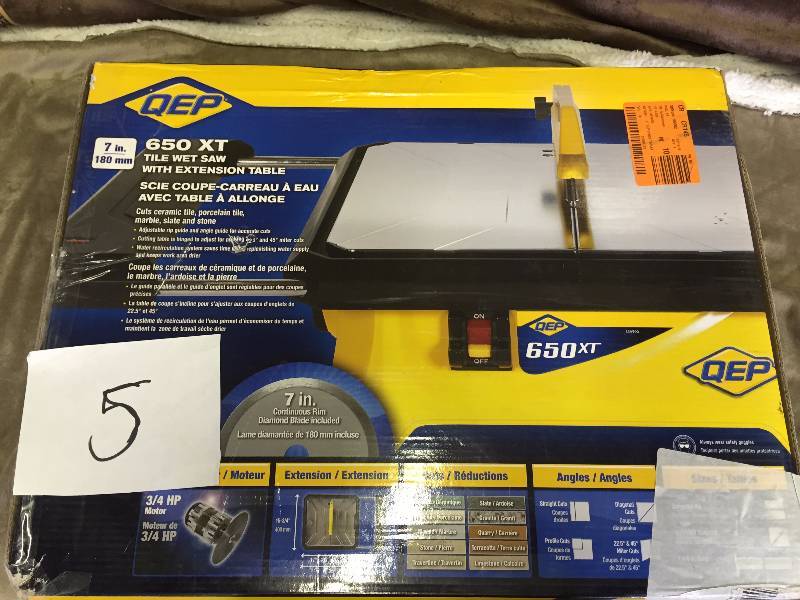 QEP 7 650 XT Tile wet Saw