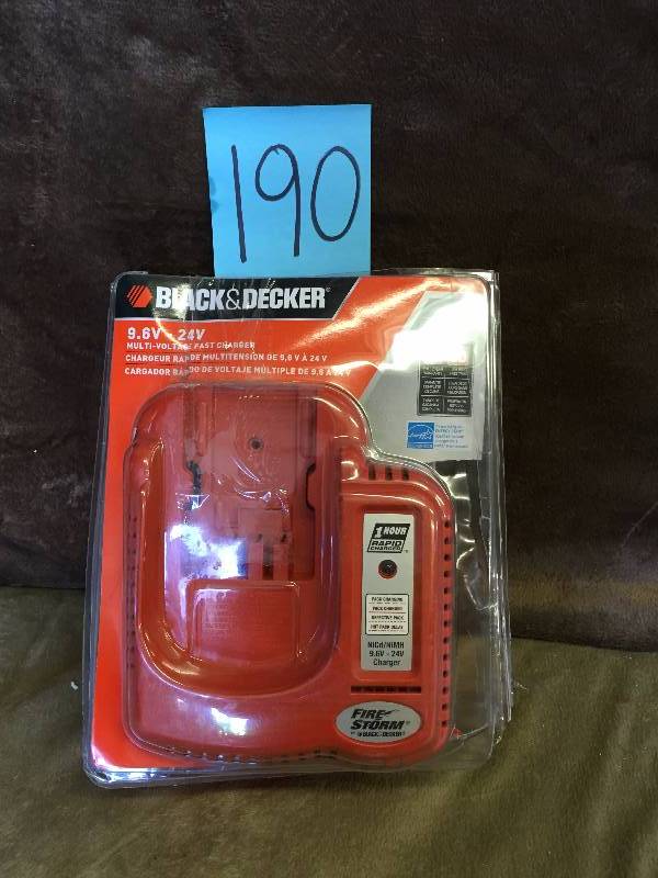 Black and Decker 9.6 V Multi Voltage Fast Charger