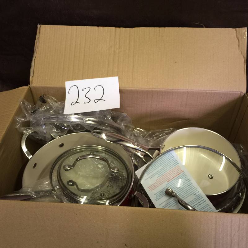 Food Network 10 PC ceramic coated non stick cookware