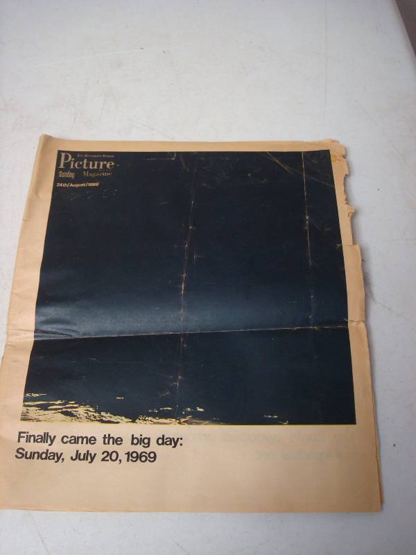 lot 70 image: Vintage Star Tribune Moon Landing News Paper