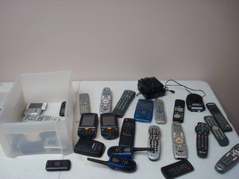 lot 89 image: Bin Filled With Remotes