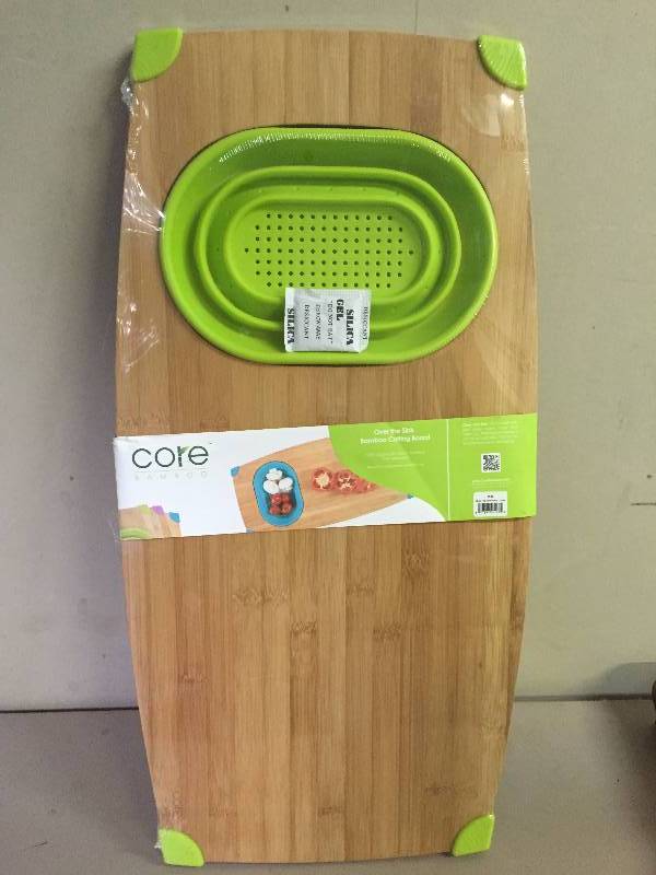 lot 28 image: Over the sink Bamboo Cutting Board