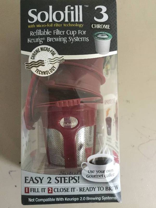 lot 44 image: Solofill  refillable filter cups or Keurig