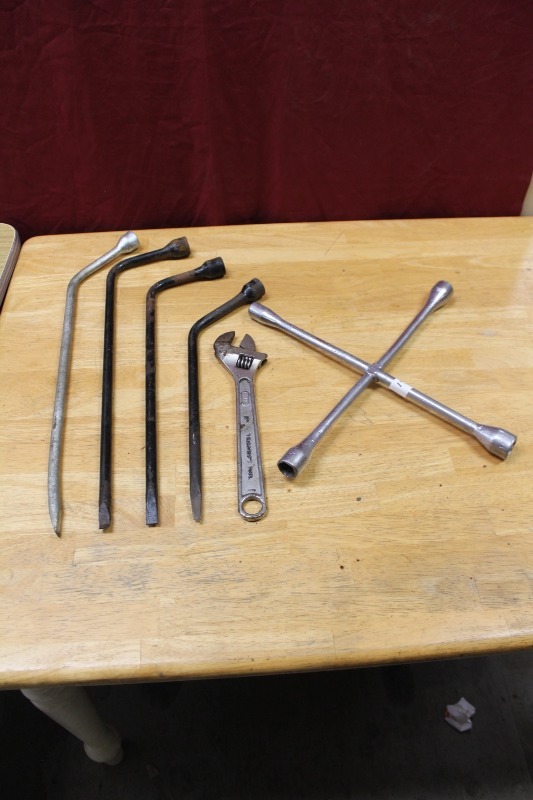Tire Irons and a Crescent Wrench