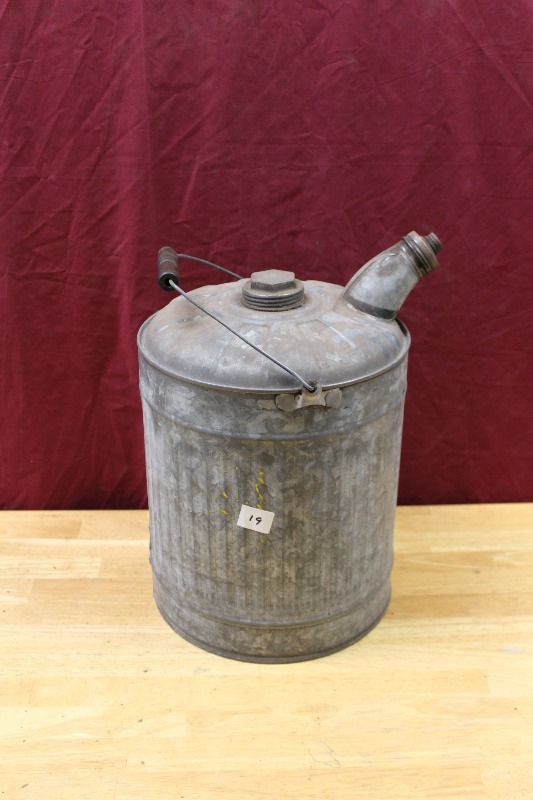 Vintage Galvanized Gas Can