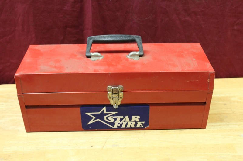 Metal Toolbox with Contents