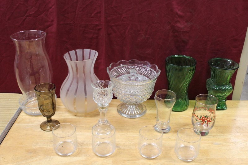 Large Lot of Glass Vases