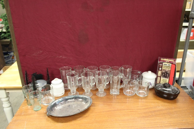 Coca-Cola Glasses, Assorted Glassware and Kitchenware