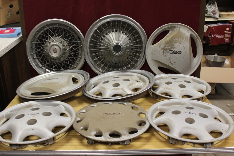 Large Lot of Hubcaps