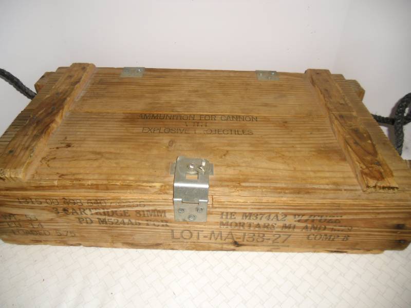 Wooden Ammo Box in Good Shape