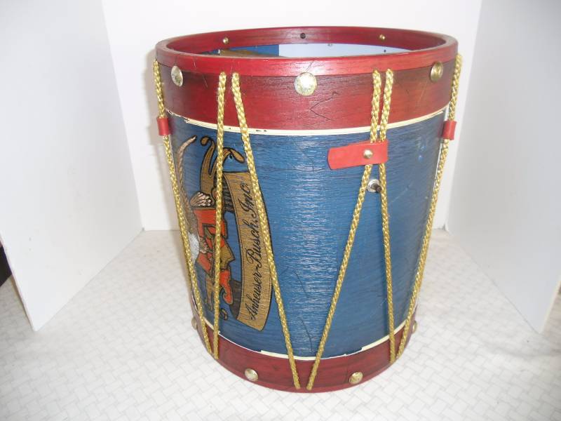Vintage Advertising Display Anheuser-Busch Drum Light