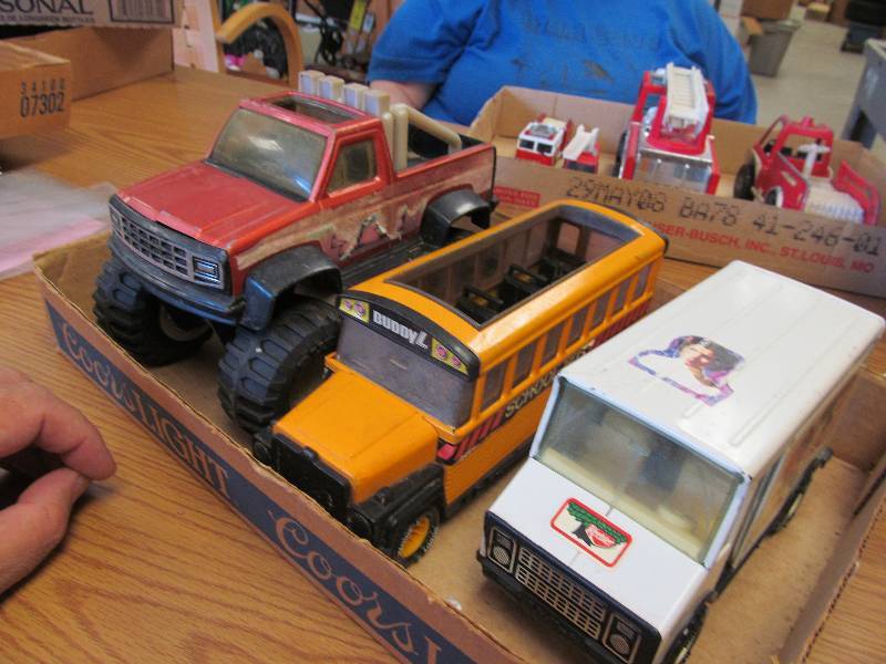 lot 31 image: Lot of 2 Buddy L & 1 Nylint Metal Toys