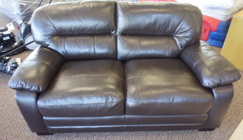 Top Grain Leather Loveseat