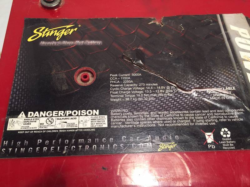 CAR AUDIO BATTERY