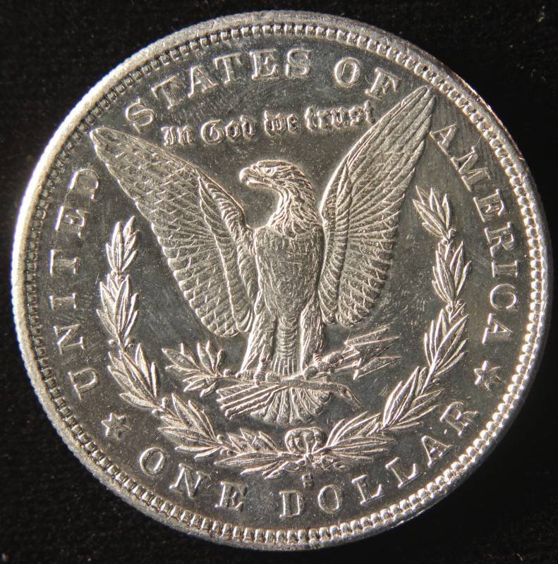 lot 9 image: 1879 S MORGAN SILVER DOLLAR UNC DETAILS