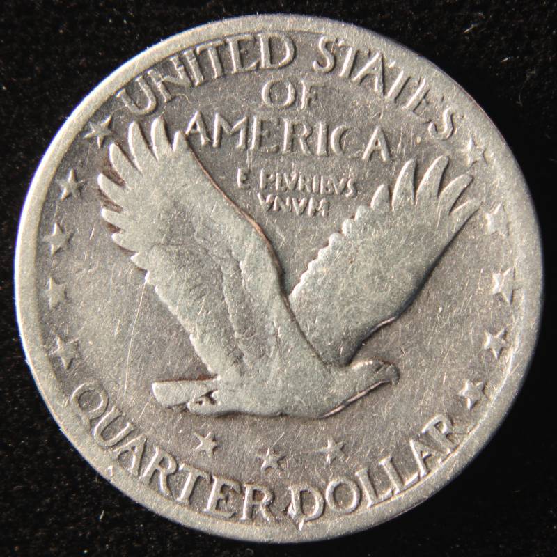 lot 26 image: 1925 STANDING LIBERTY SILVER QUARTER