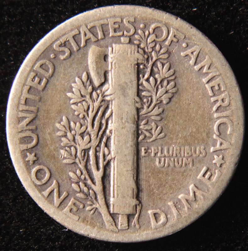 lot 28 image: 1939 MERCURY SILVER DIME FINE