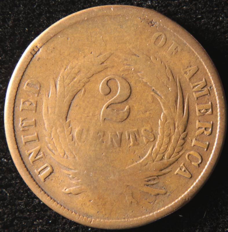lot 35 image: 1864 TWO CENT PIECE VG DETAILS
