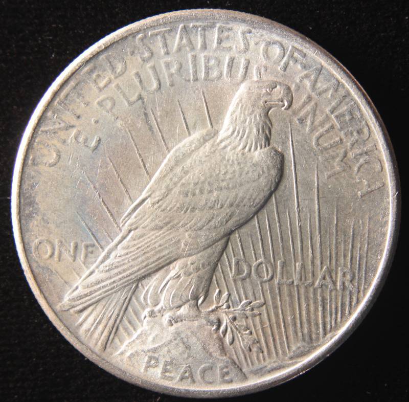 lot 43 image: 1925 PEACE SILVER DOLLAR AU