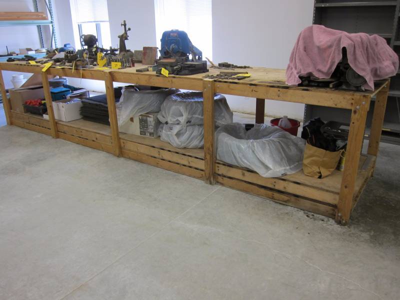 lot 41 image: Large Wood Work Table
