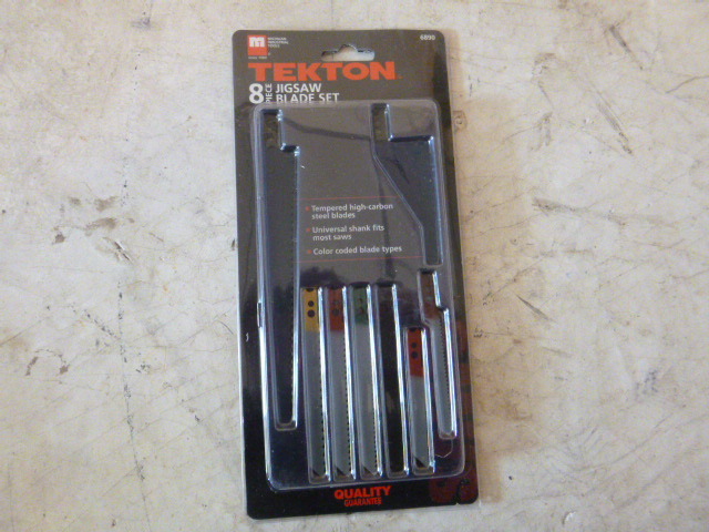 lot 49 image: Tekton 8 Piece Jigsaw Blade Set