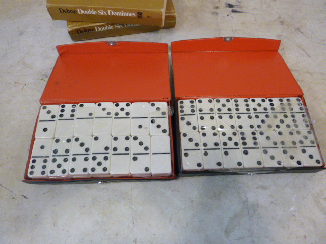 lot 110 image: 2 Cases of Hoyle Deluxe Double Six Dominoes