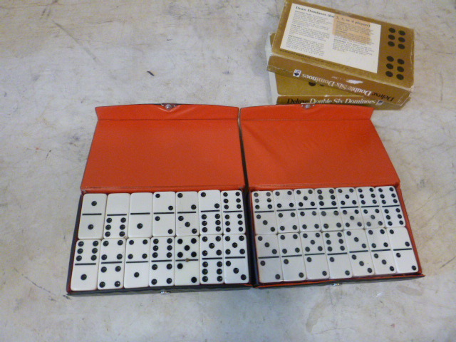 lot 111 image: 2 Cases of Hoyle Deluxe Double Six Dominoes