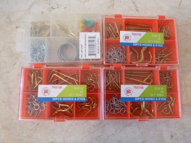 lot 125 image: 4 Packs of Miscellaneous Hardware