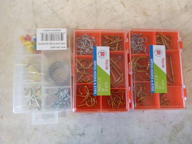 lot 126 image: 3 Packs of Miscellaneous Hardware