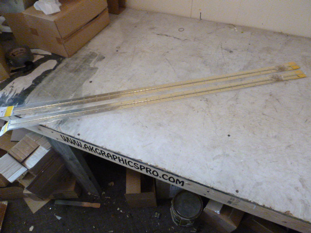 lot 144 image: 2 Metal Shop Continuous Hinges