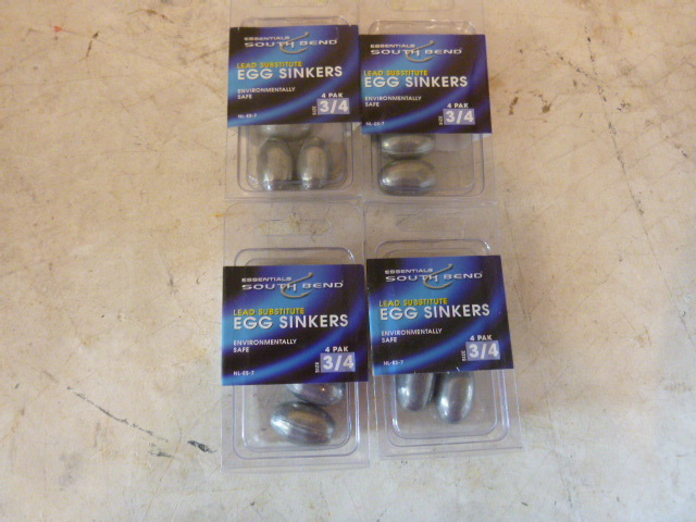 lot 155 image: 4 Packs of South Bend Lead Substitute Egg Singers