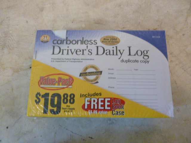 lot 178 image: Carbonless Drivers Daily Log