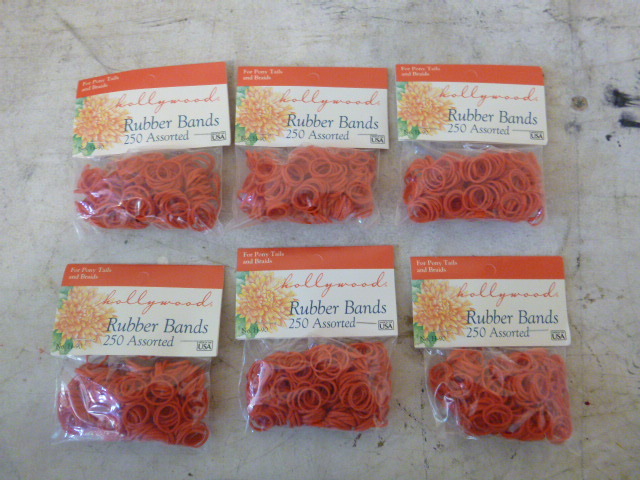 lot 179 image: 6 Packages of Hollywood Rubber Bands