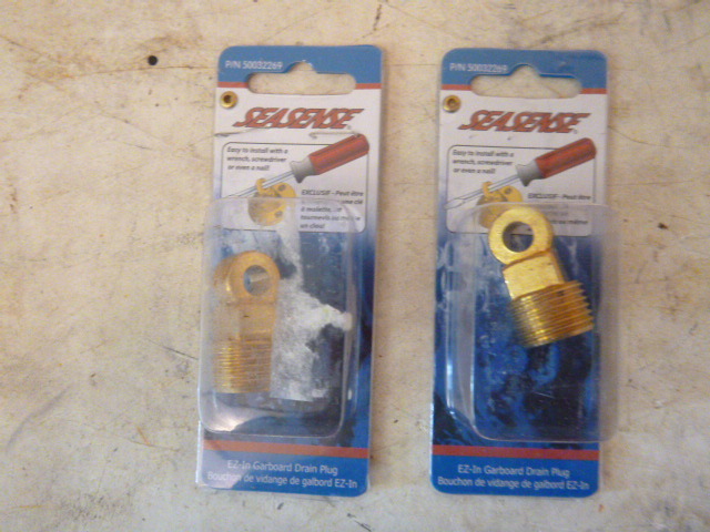 lot 183 image: 2 Seasense EZ-In Garboard Drain Plugs