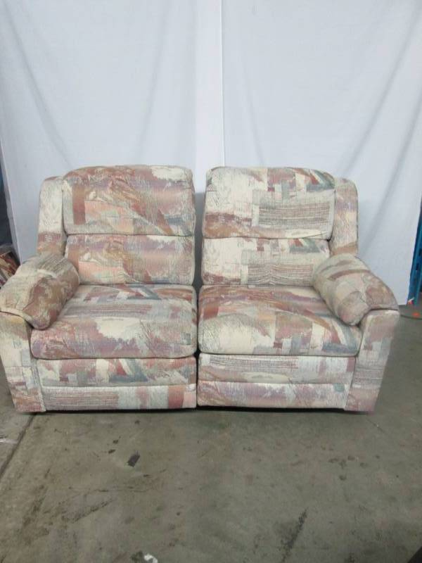 lot 62 image: Two-Seat RockingRecliner Couch
