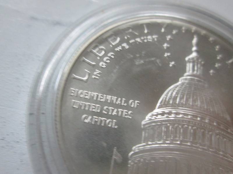 lot 58 image: Bicentennial U.S. Capital Commemorative $1.00 Proof