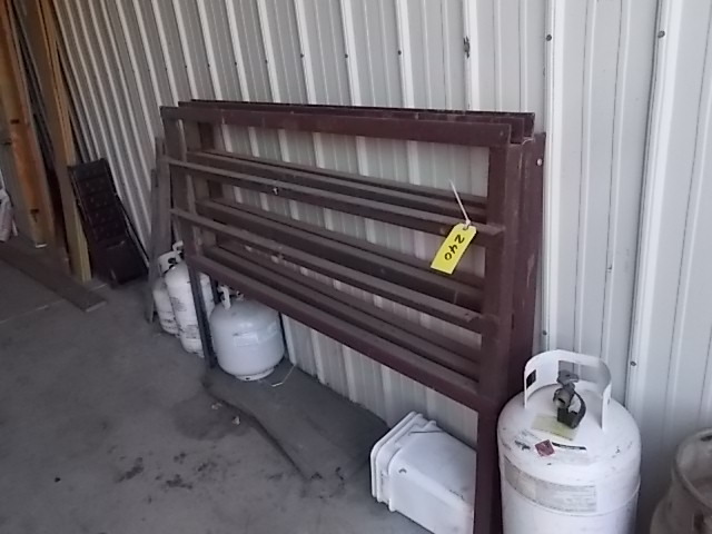 lot 240 image: (3) Sheet Rack Uprights, 53.75 Insi...