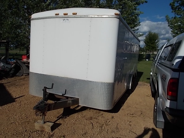 lot 201 image: 2003 Cargo Mate 18 Enclosed Traile...