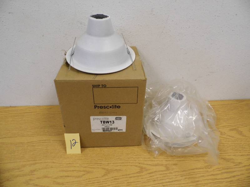 lot 12 image: Prescolite Baffle Trim - Lot of 3 New