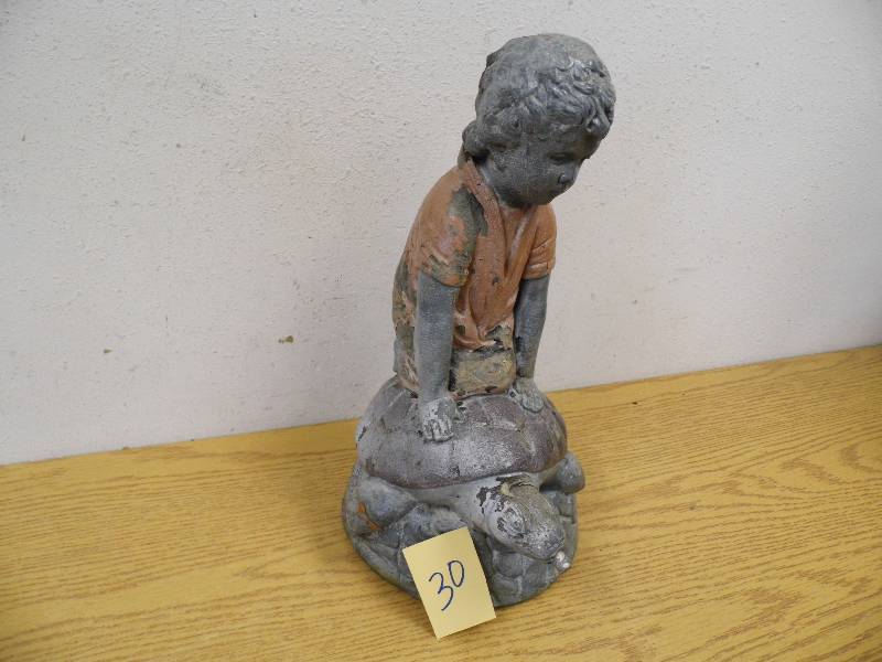 lot 30 image: Child on Turtle Pond Spitter