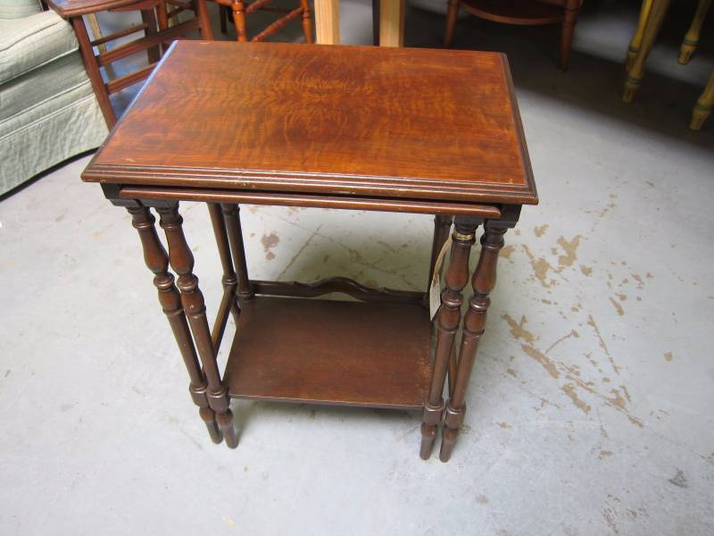 lot 29 image: Vintage Nesting Tables