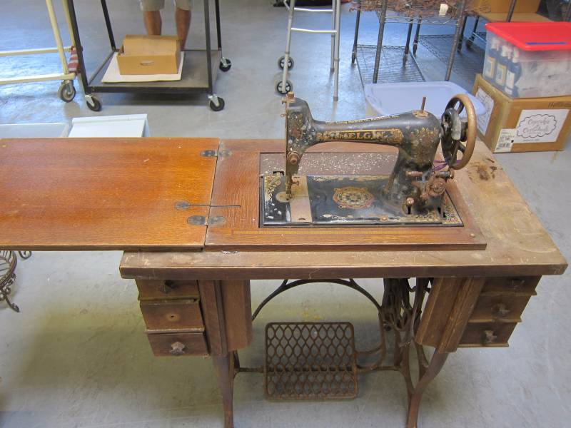 Vintage Elgin Sewing Machine M.A. Williams Vintage Furniture & More