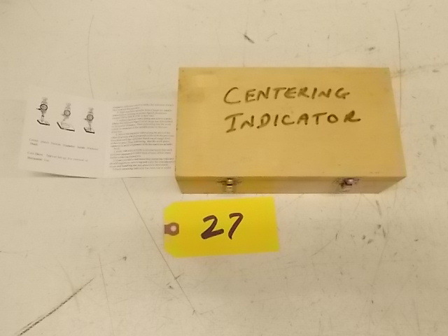 lot 27 image: Centering Indicator...