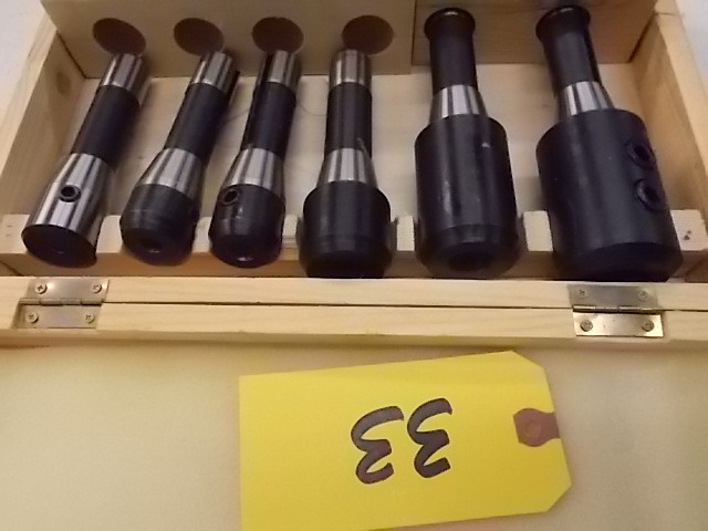 lot 33 image: (6) pcs. R8 Tool Holders...